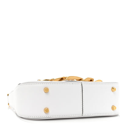 Valentino Garavani Calfskin Small Vlogo Chain Shoulder Bag Optic White 4 of 7