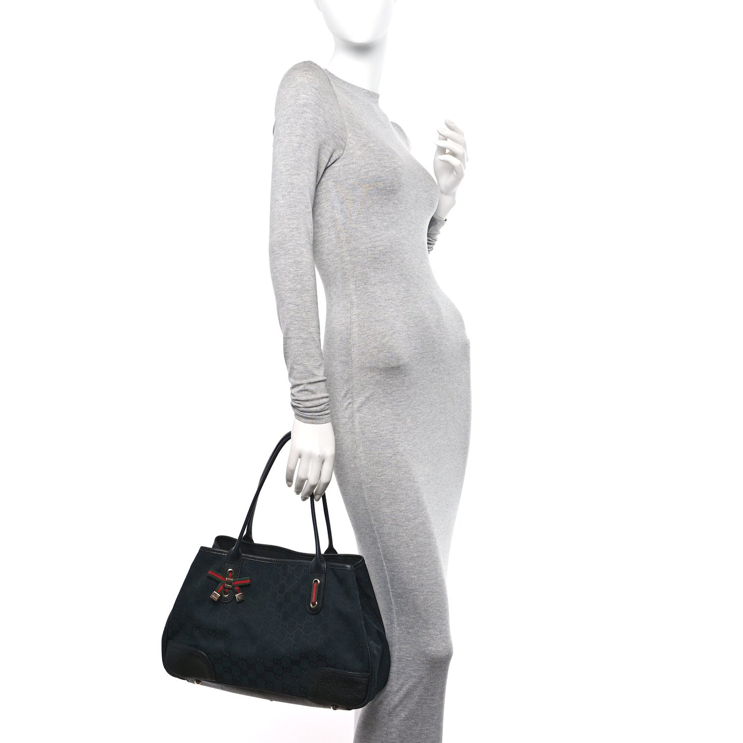 Monogram Medium Princy Tote Black