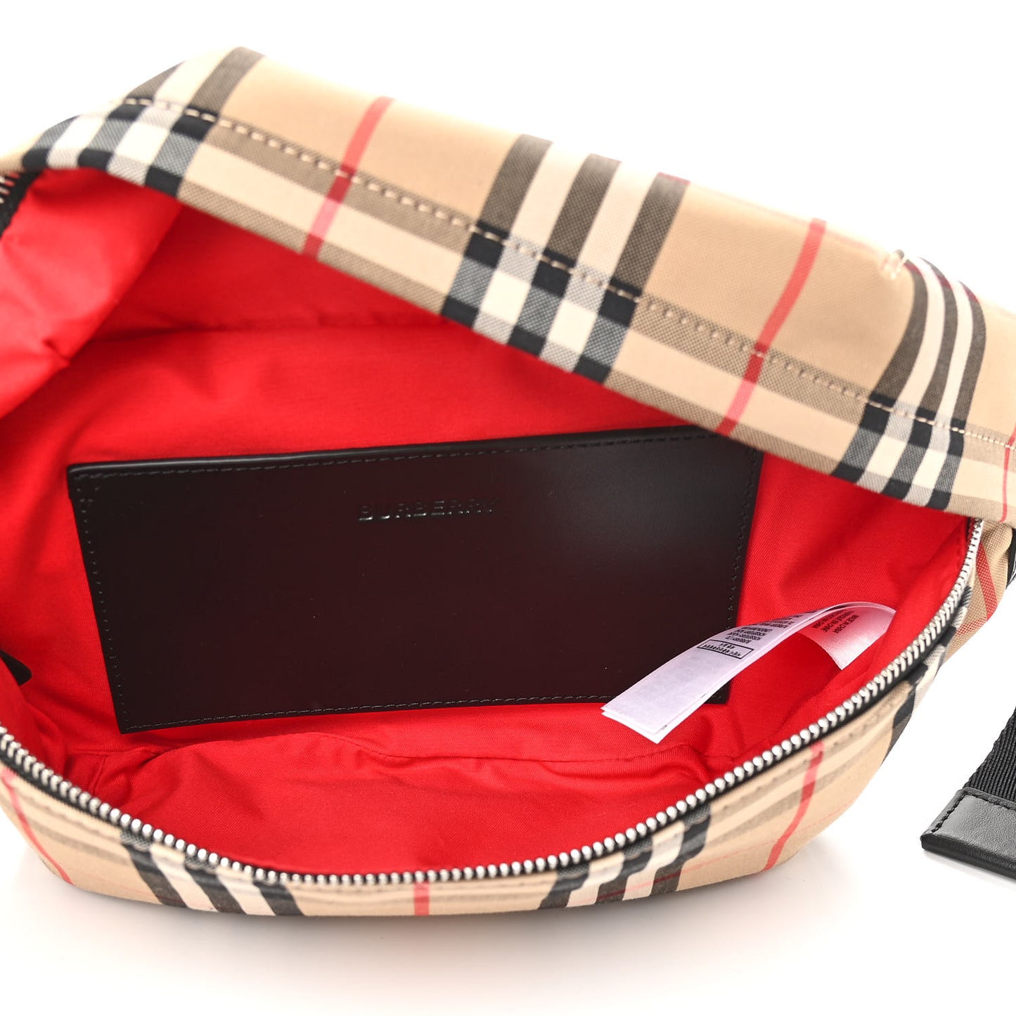Nylon Vintage Check Medium Sonny Bum Bag Archive Beige Black