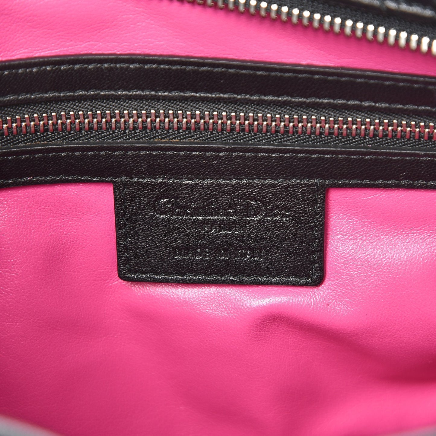 Lambskin Cannage Panarea Pouch Black