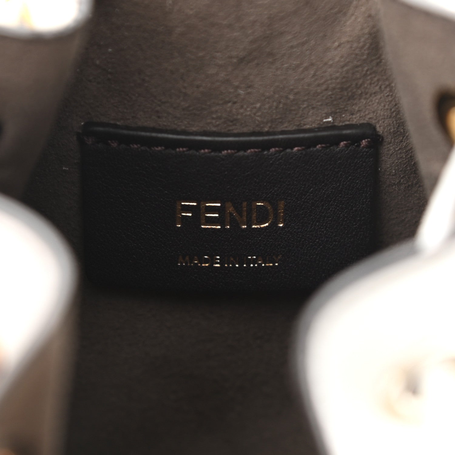 Fendi Vitello Liberty F is Fendi FF Studded Mini Mon Tresor Bucket Bag White 6 of 10