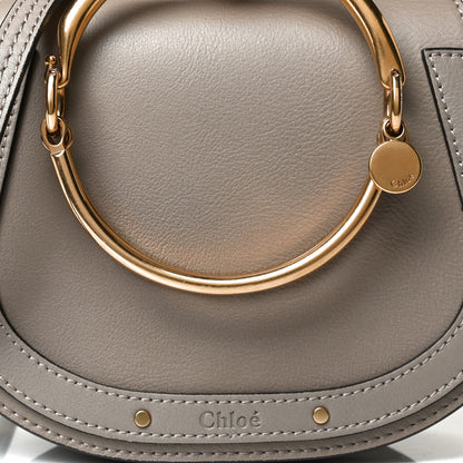Chloe Calfskin Suede Small Nile Bracelet Bag Motty Grey 14 of 25