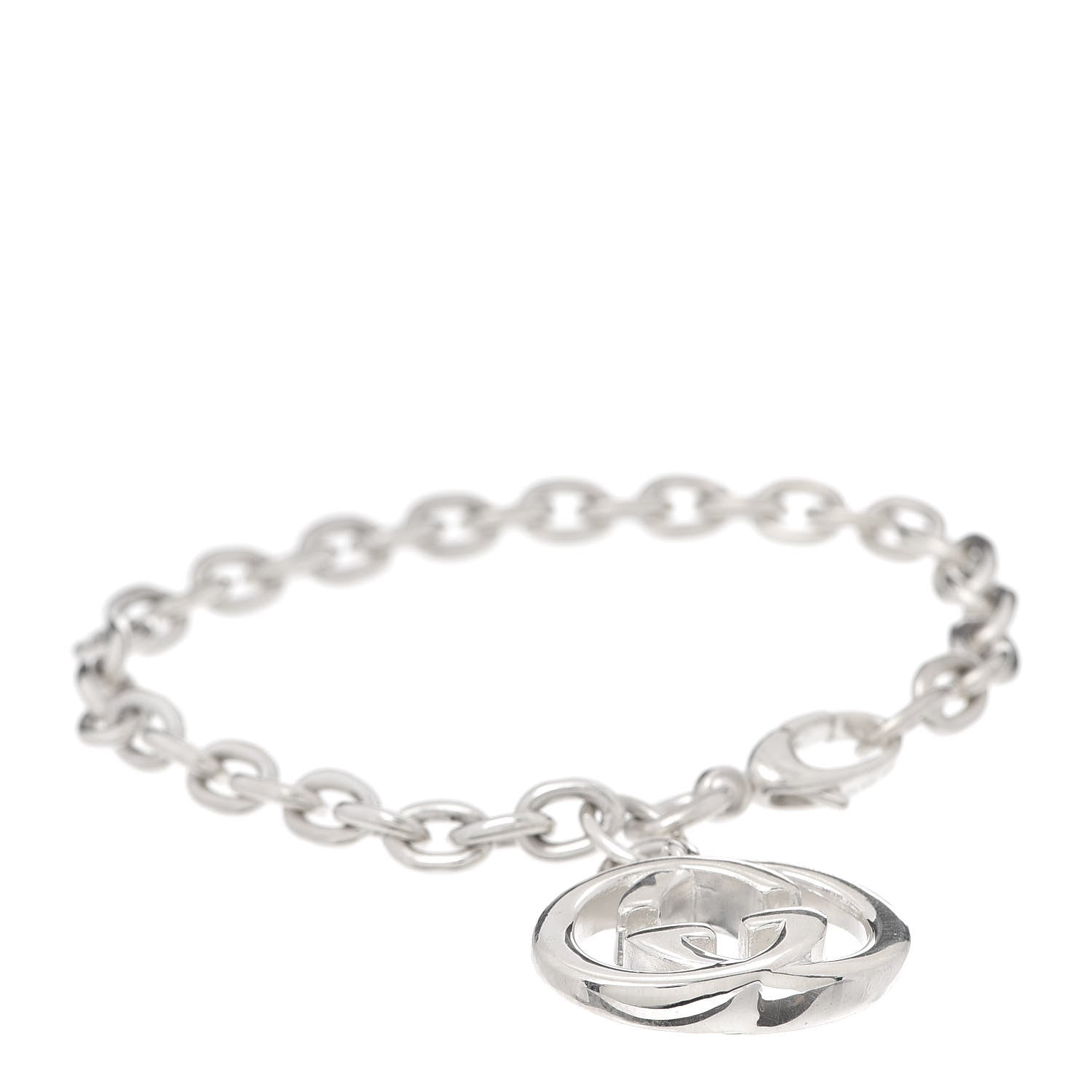 Gucci Sterling Silver Britt Charm Bracelet 1 of 5