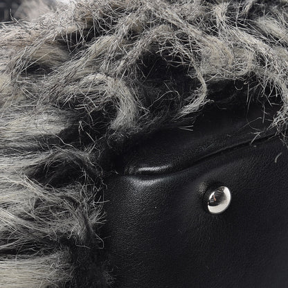 Chanel Calfskin Fantasy Fur Shopper Tote Black 10 of 13