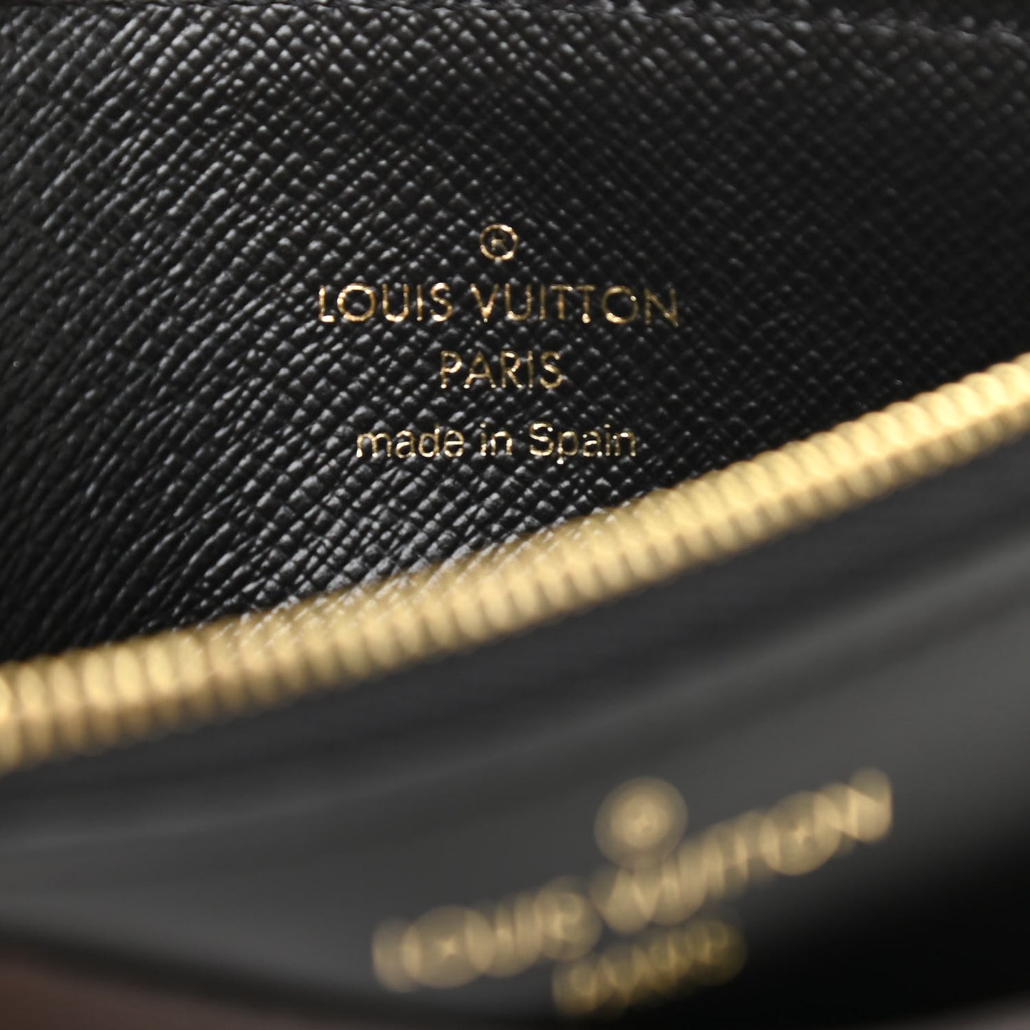 Monogram Slim Purse Black