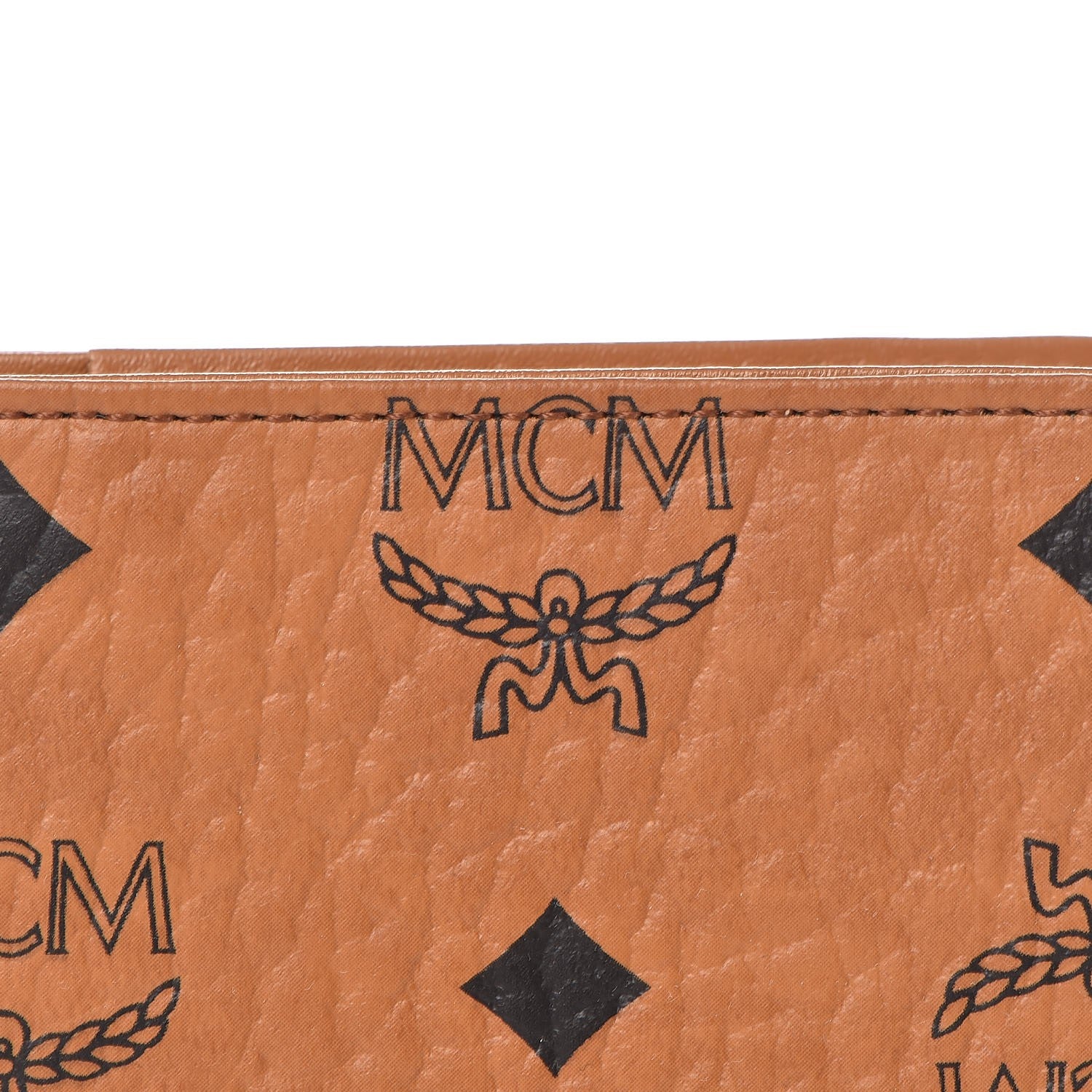 MCM Visetos Heritage Passport Holder Cognac 7 of 12