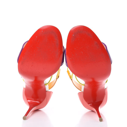 Christian Louboutin Patent Calfskin Choca 100 Sandals 37 Multicolor 5 of 11