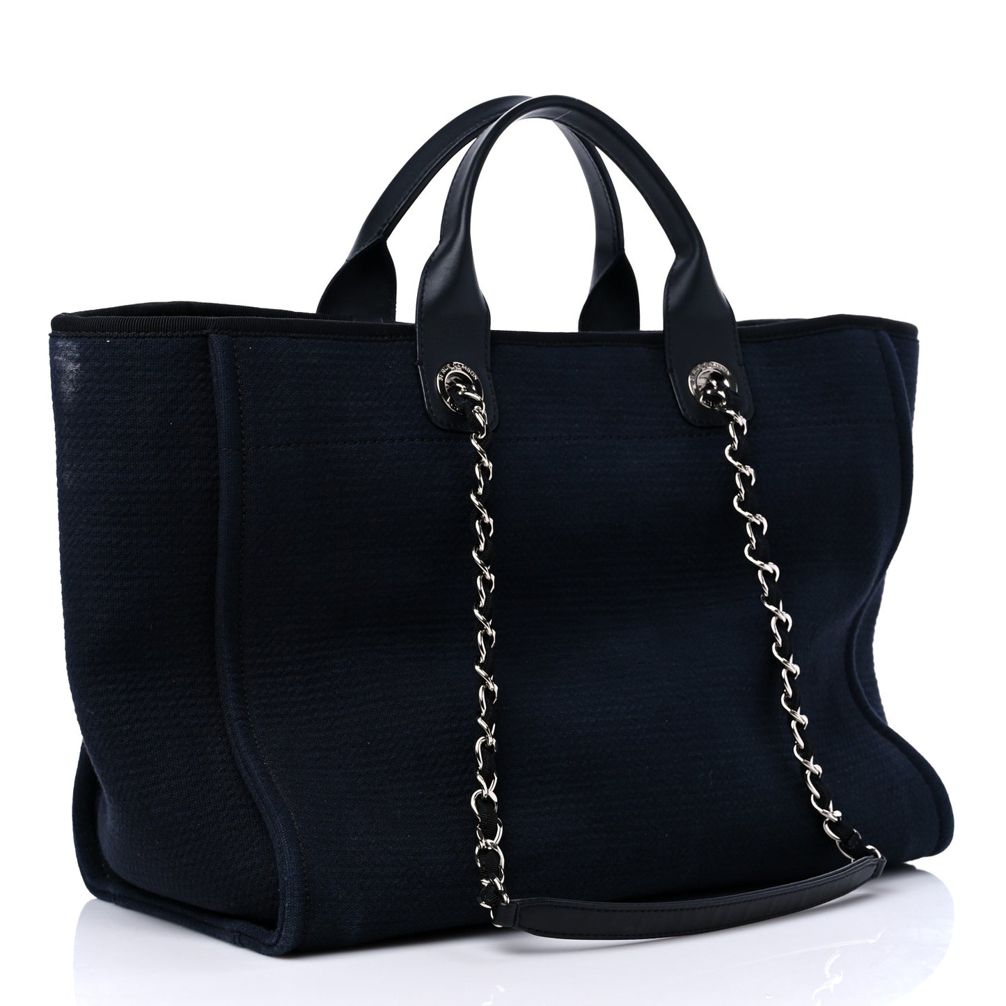 Mixed Fibers Large Deauville Tote Black