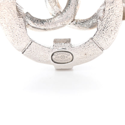 Chanel Crystal CC Brooch Silver Green 5 of 5