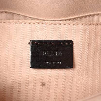 Fendi Vitello Flamingo Enamel Fendista Pouchette Crossbody Rosa Plaster 6 of 10