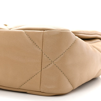 Chanel Lambskin Quilted Medium Chanel 19 Flap Dark Beige 10 of 11