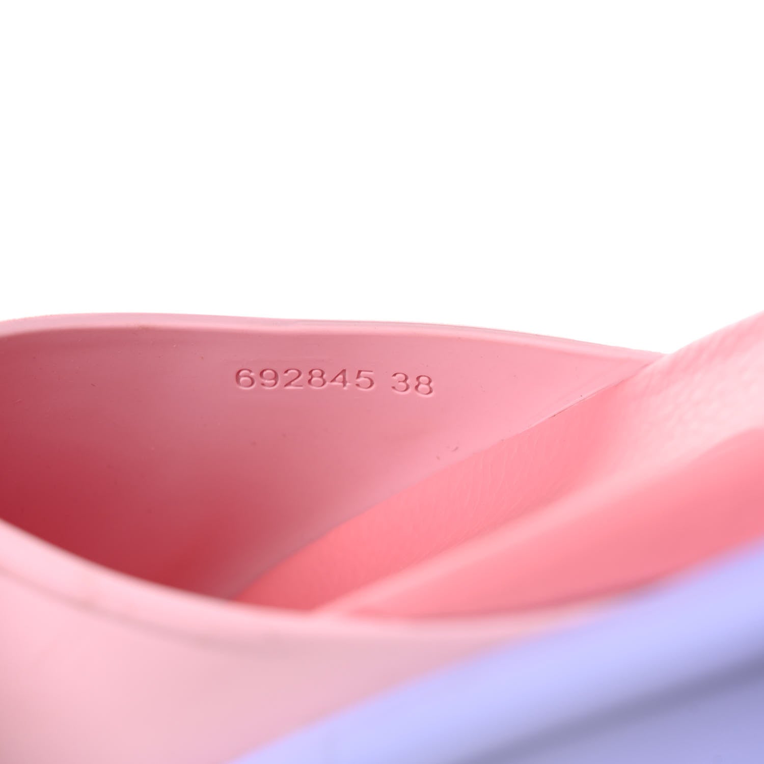 Gucci Soft Rubber Womens Interlocking G Platform 42mm Slide Sandals 38 Sugar Pink 8 of 9