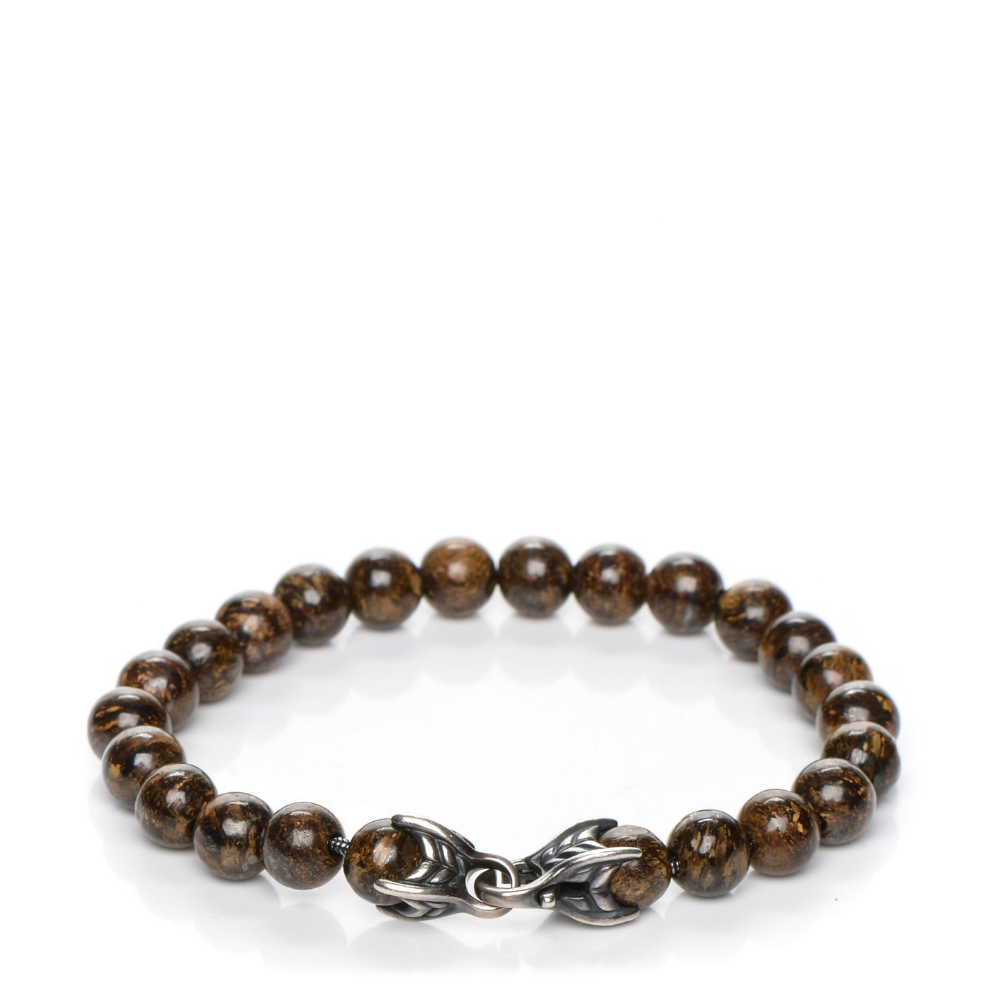 Sterling Silver 8mm Spiritual Beads Bracelet