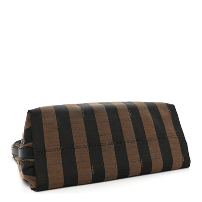 Fendi Pequin Cuoio Vegetale Large Hobo Tobacco Rosso Black 6 of 16