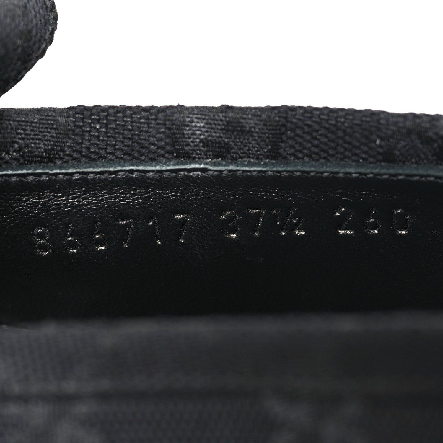 Gucci Monogram GG Canvas Womens Ragazzo Loafers 37.5 Black 9 of 9