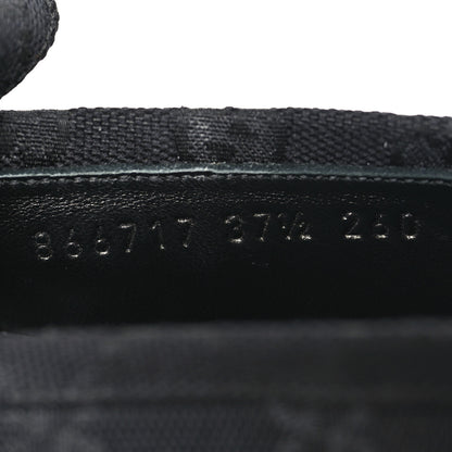 Gucci Monogram GG Canvas Womens Ragazzo Loafers 37.5 Black 9 of 9