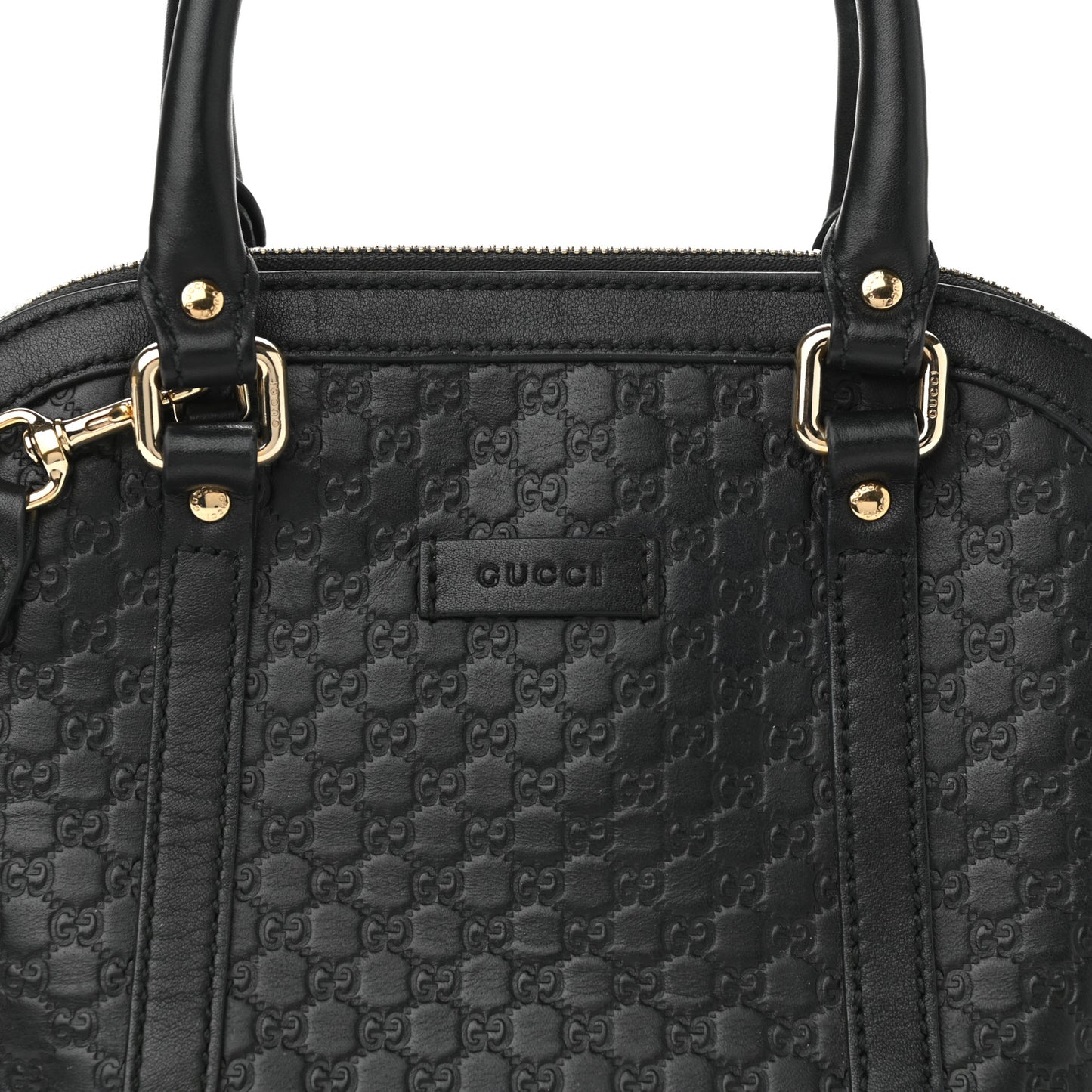 Microguccissima Mini Dome Bag Black
