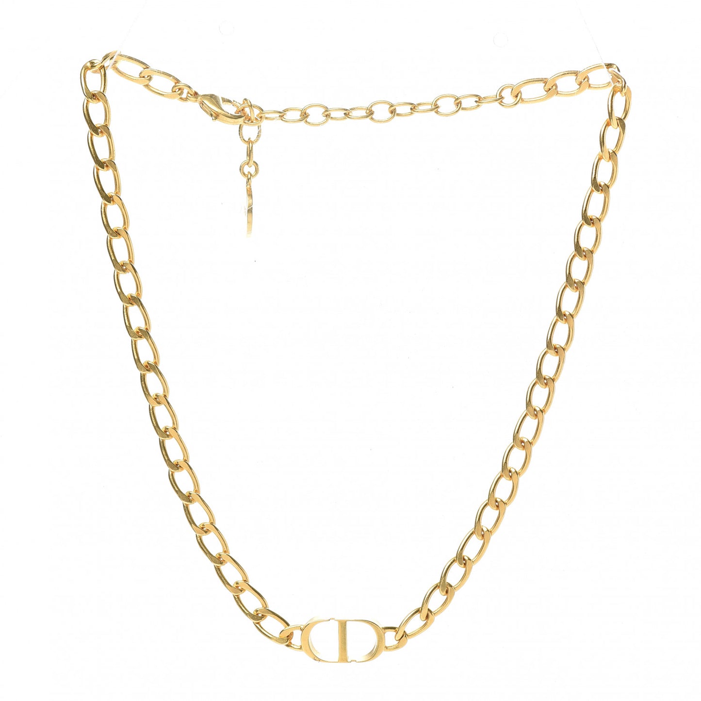 Metal Petit CD Choker Necklace Gold