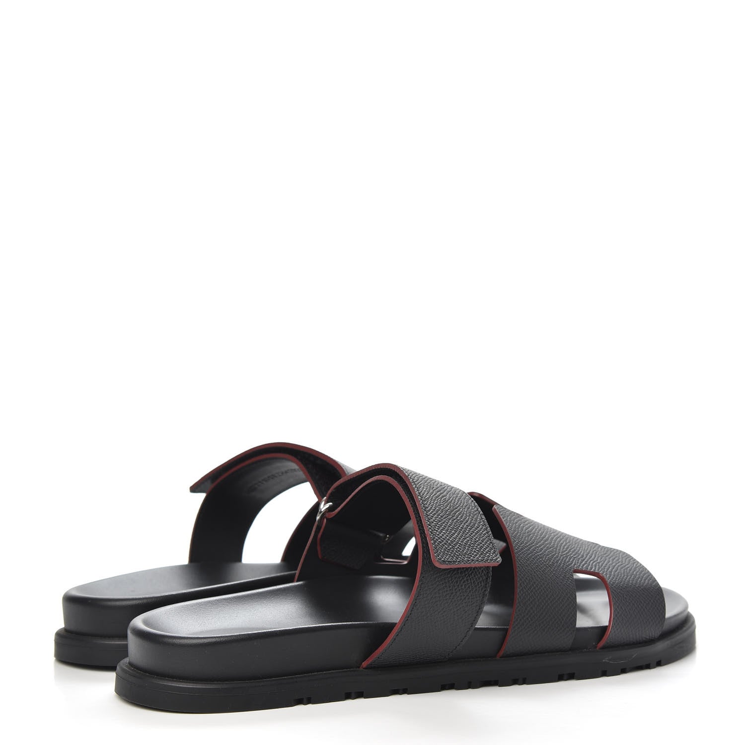 Hermes Epsom Mens Chypre Sandals 43.5 Black 4 of 9