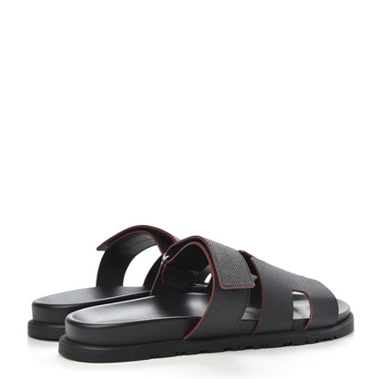 Hermes Epsom Mens Chypre Sandals 43.5 Black 4 of 9
