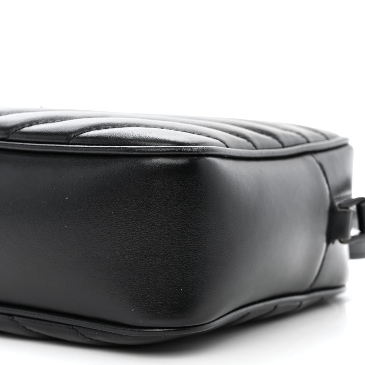 Calfskin Matelasse Monogram Monochrome Lou Camera Bag Black