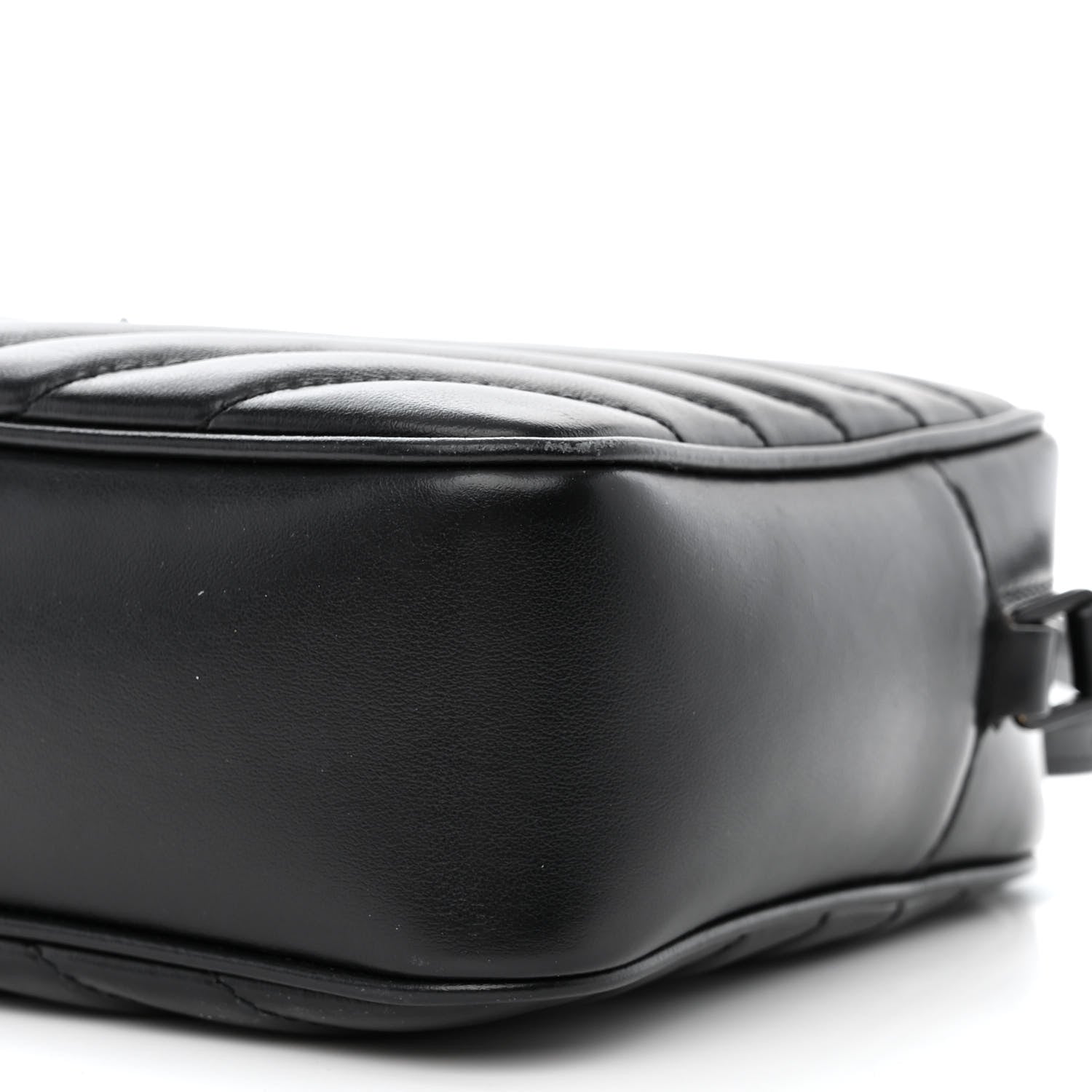 Saint Laurent Calfskin Matelasse Monogram Monochrome Lou Camera Bag Black 10 of 12