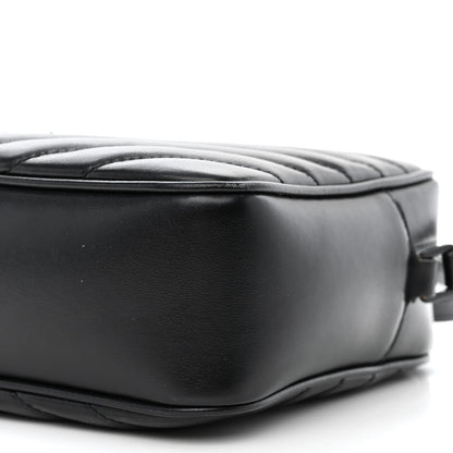 Saint Laurent Calfskin Matelasse Monogram Monochrome Lou Camera Bag Black 10 of 12
