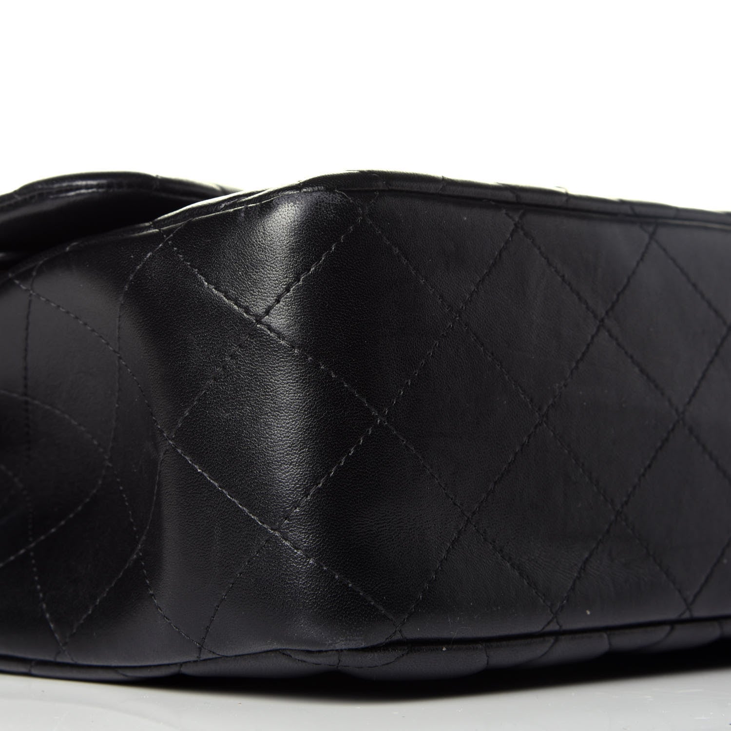 Chanel Lambskin Quilted Jumbo Double Flap Black 8 of 10