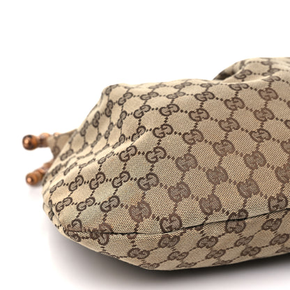 Gucci Monogram Bamboo Top Handle Bag Turquoise 8 of 9