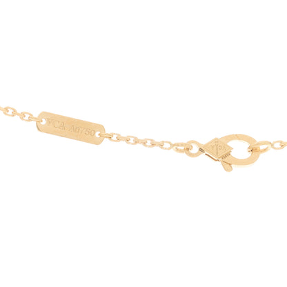 Van Cleef & Arpels 18K Yellow Gold Black Onyx Vintage Alhambra Pendant Necklace 6 of 6
