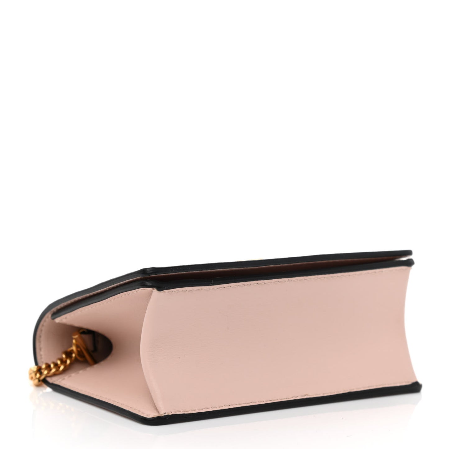 Vitello Mini Virtus Chain Clutch Pink