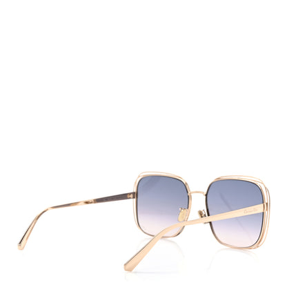 Christian Dior Metal FilDior S1U Square Sunglasses Gold 4 of 9