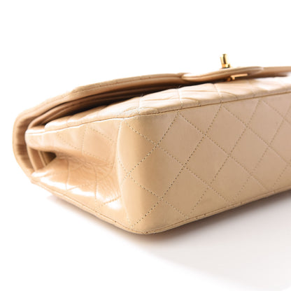 Chanel Lambskin Quilted Medium Double Flap Beige 14 of 18