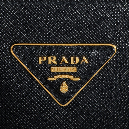Prada Saffiano Lux Medium Double Zip Tote Nero Black 10 of 11