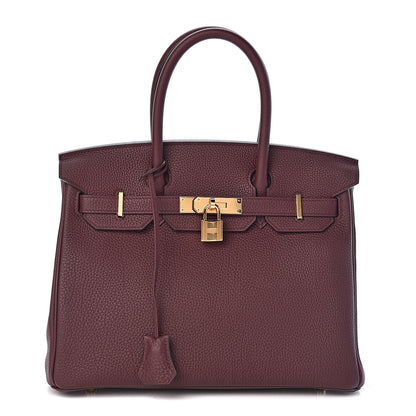 Hermes Togo Birkin 30 Bordeaux 1 of 31