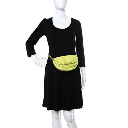 Bottega Veneta Nappa The Belt Chain Pouch Seagrass 2 of 9