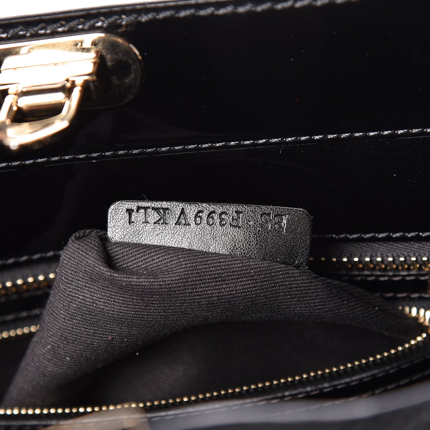 Valentino Garavani Patent Rockstud Double Handle Tote Black 7 of 12