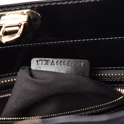 Valentino Garavani Patent Rockstud Double Handle Tote Black 7 of 12