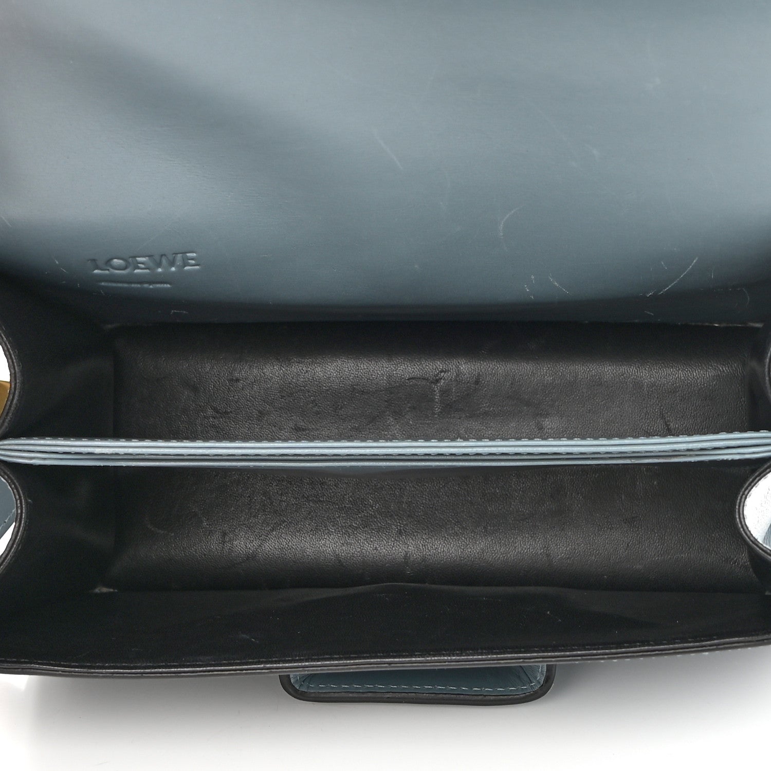 Loewe Calfskin Small Barcelona Shoulder Bag Stone Blue 5 of 21