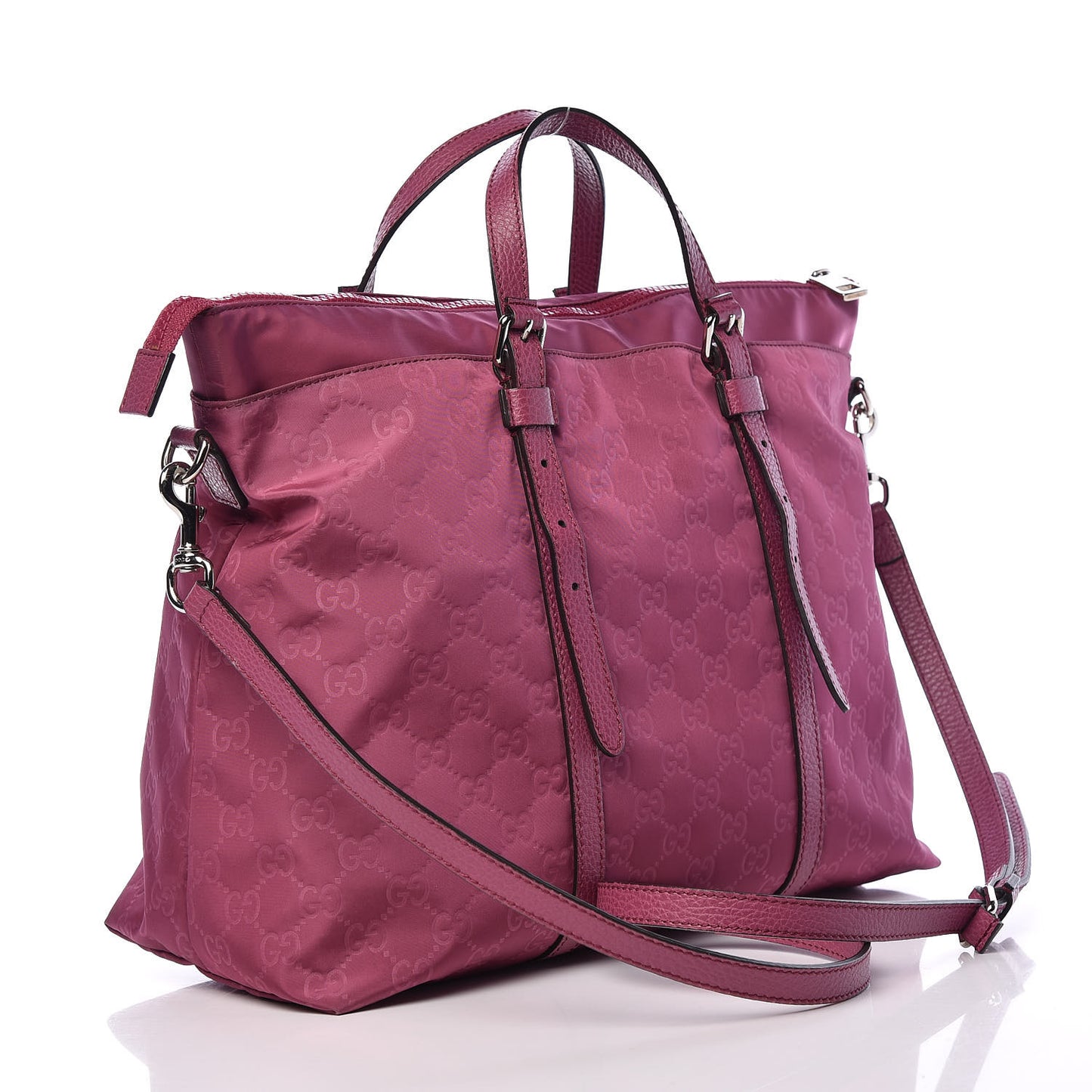 Nylon Monogram Dollar Calfskin Tote Peonia Flower