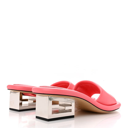 Fendi Nappa Baguette 60mm Slide Sandals 39 Kissed 5 of 8
