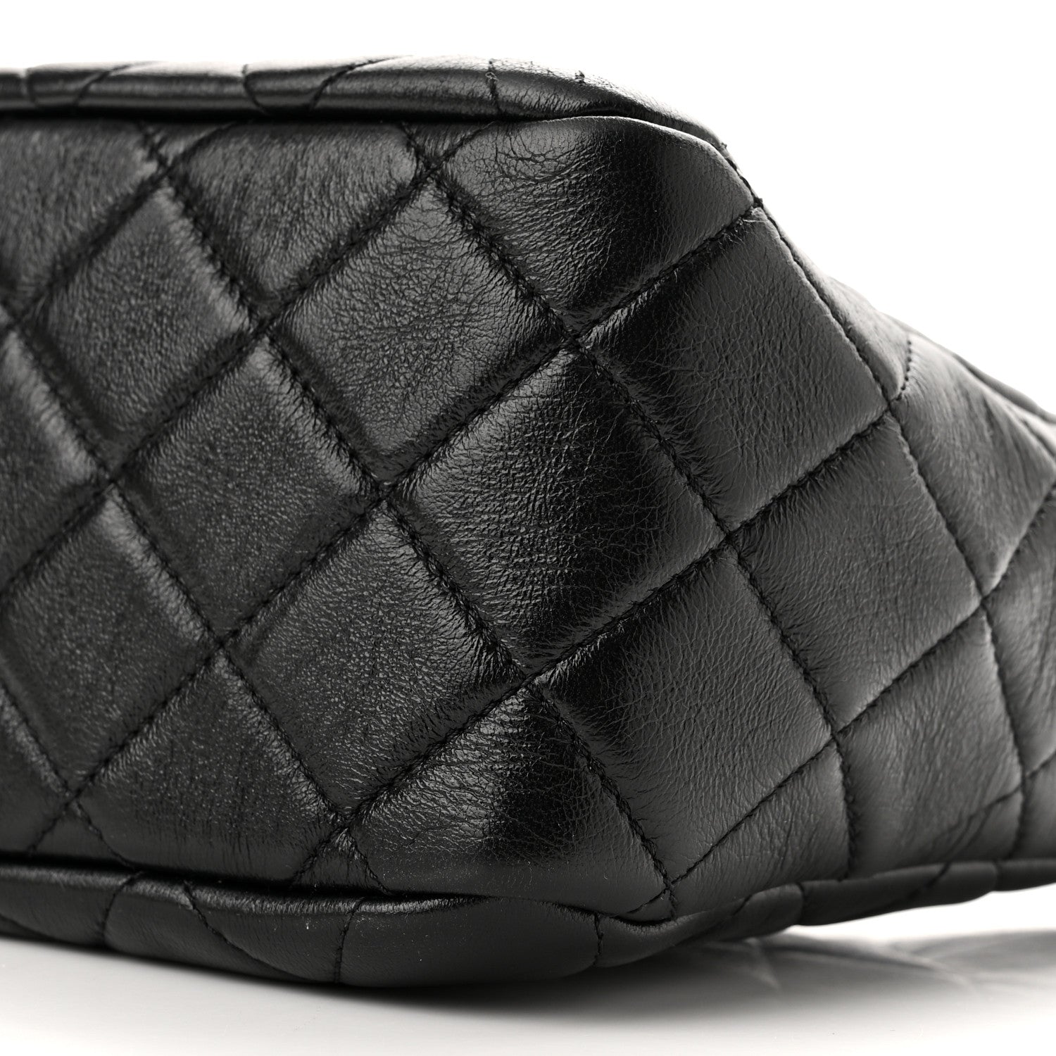 Chanel Lambskin Quilted Hobo Black 10 of 10
