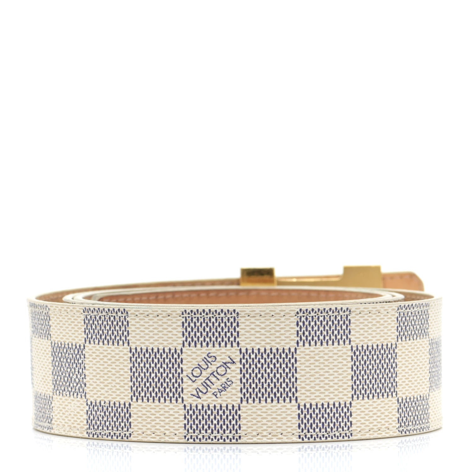 Louis Vuitton Damier Azur LV Initiales Belt 95 38 2 of 14