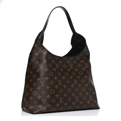 Louis Vuitton Monogram Flower Hobo Black 2 of 12