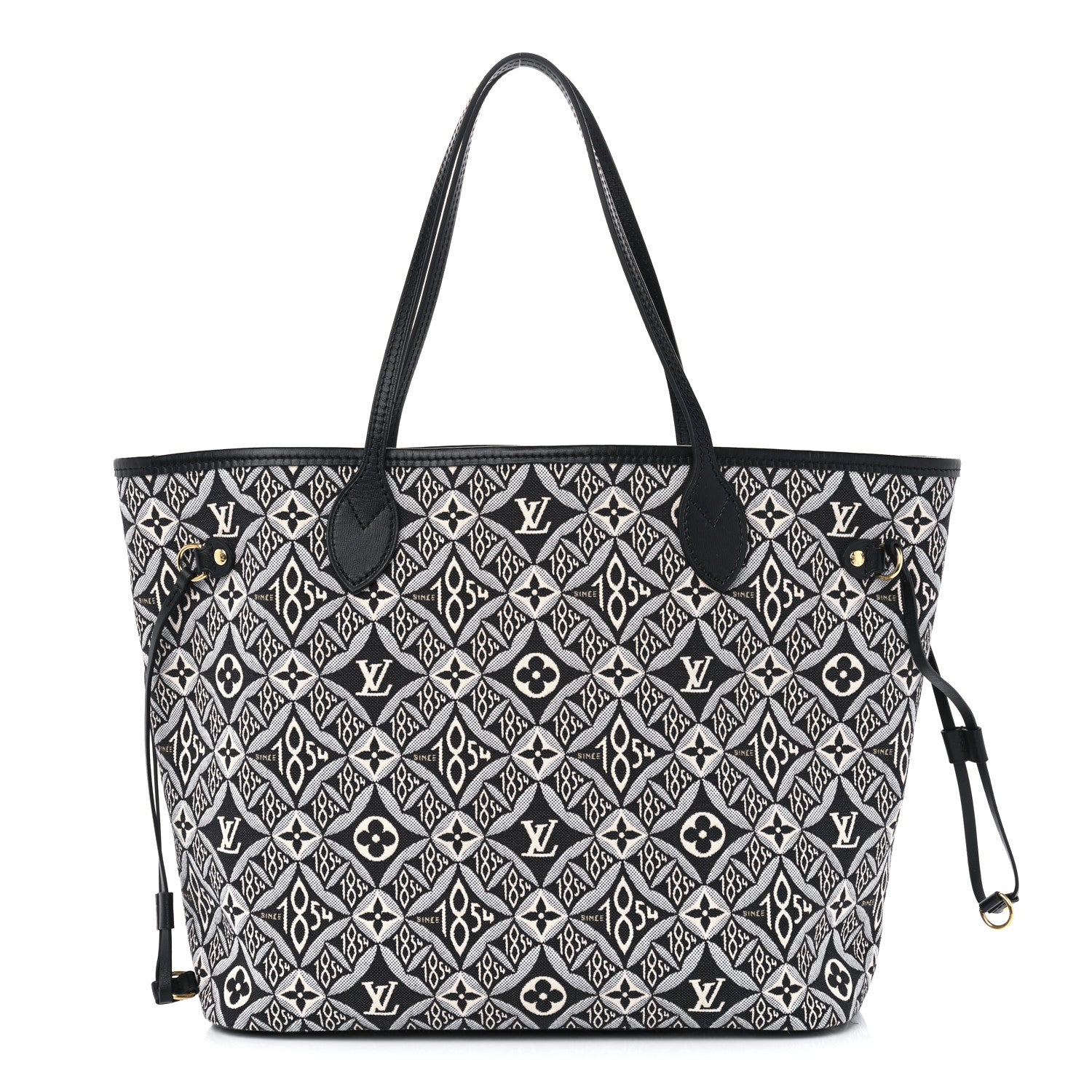 Louis Vuitton Jacquard Since 1854 Neverfull MM Grey 1 of 11