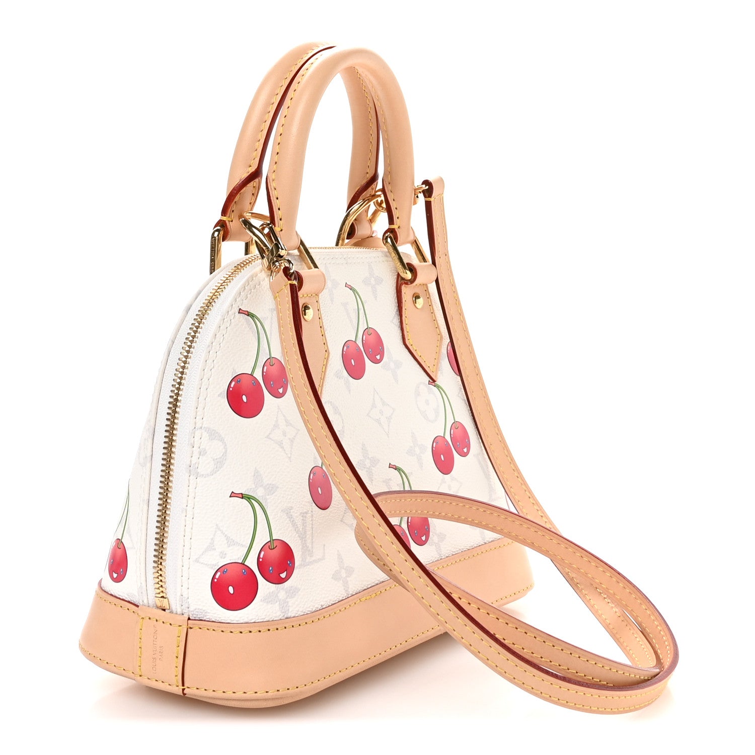 Louis Vuitton LV X TM Monogram Cerises Alma BB White 3 of 10