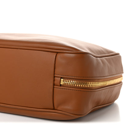 Miu Miu Soft Calf Softy Medium Beau Top Handle Bag Cognac 9 of 9