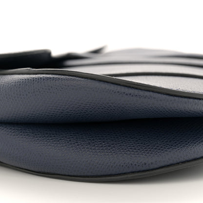 Christian Dior Grained Calfskin Saddle Bag Navy 9 of 13