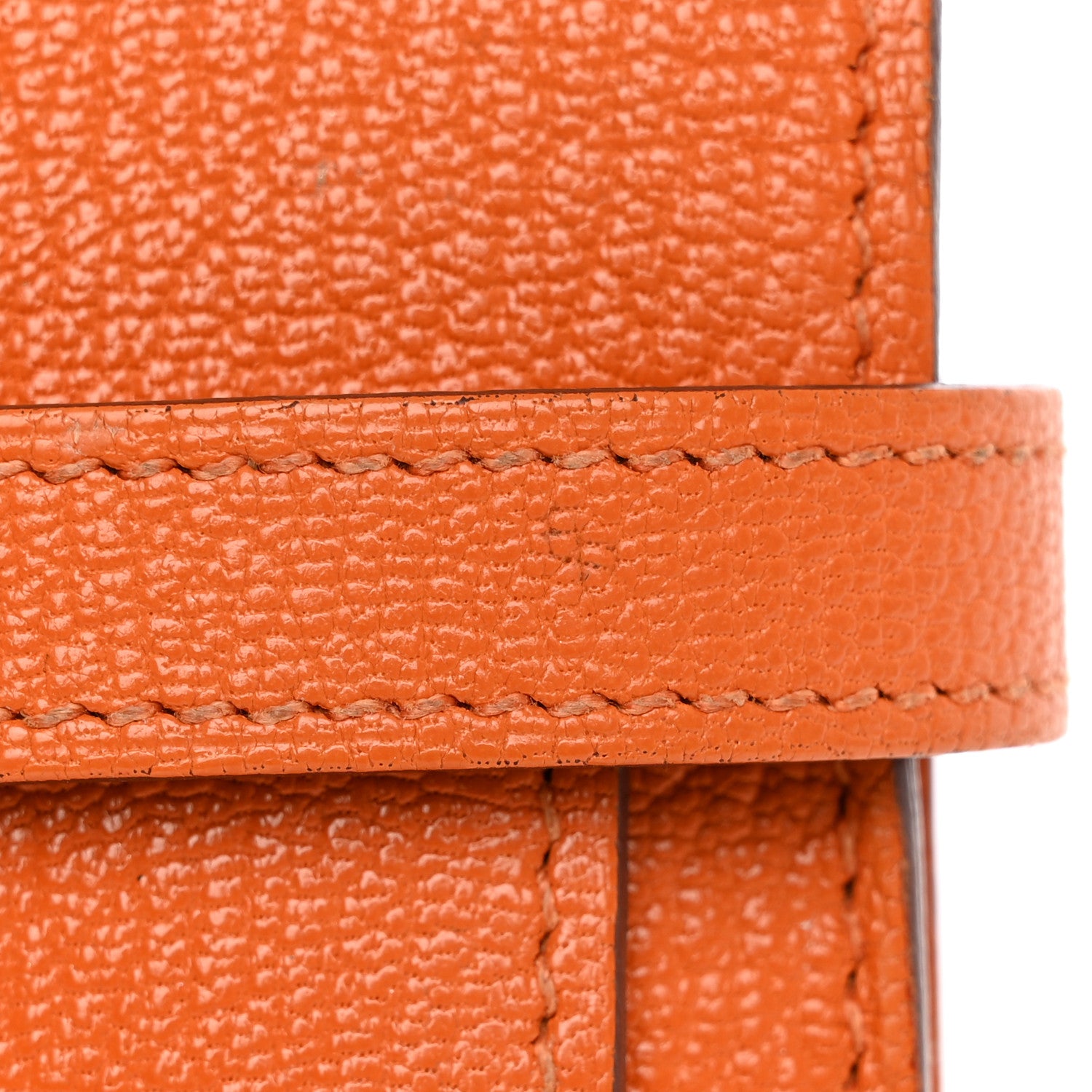 Hermes Chevre Mysore Kelly Longue Wallet Orange 18 of 22