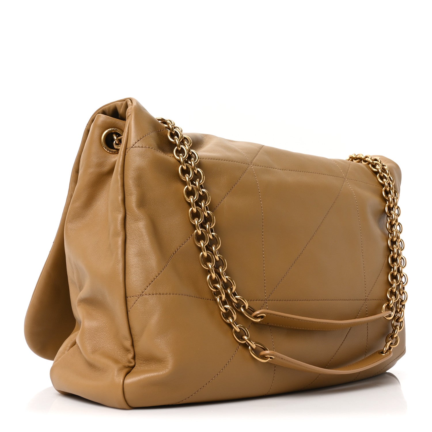 Saint Laurent Lambskin Matelasse Monogram Large Jamie 4.3 Tabac Brown 3 of 10